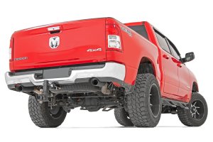Ram 1500 Performance Exhaust - Rough Country - Dual Cat-Back - Black - '19-'23